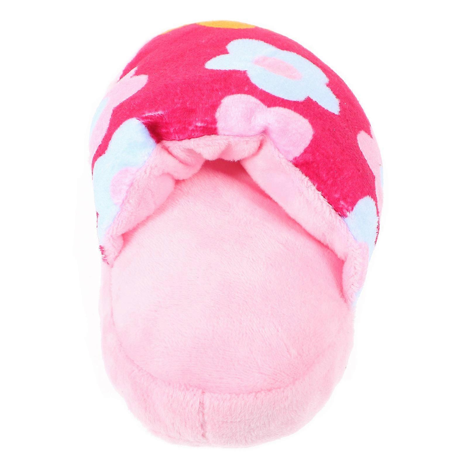 Interactive Dog Toy 4Pcs Teeth Cleaning Plush Shoe Shape For Small And Medium-Sized Dogs Increases Exercise