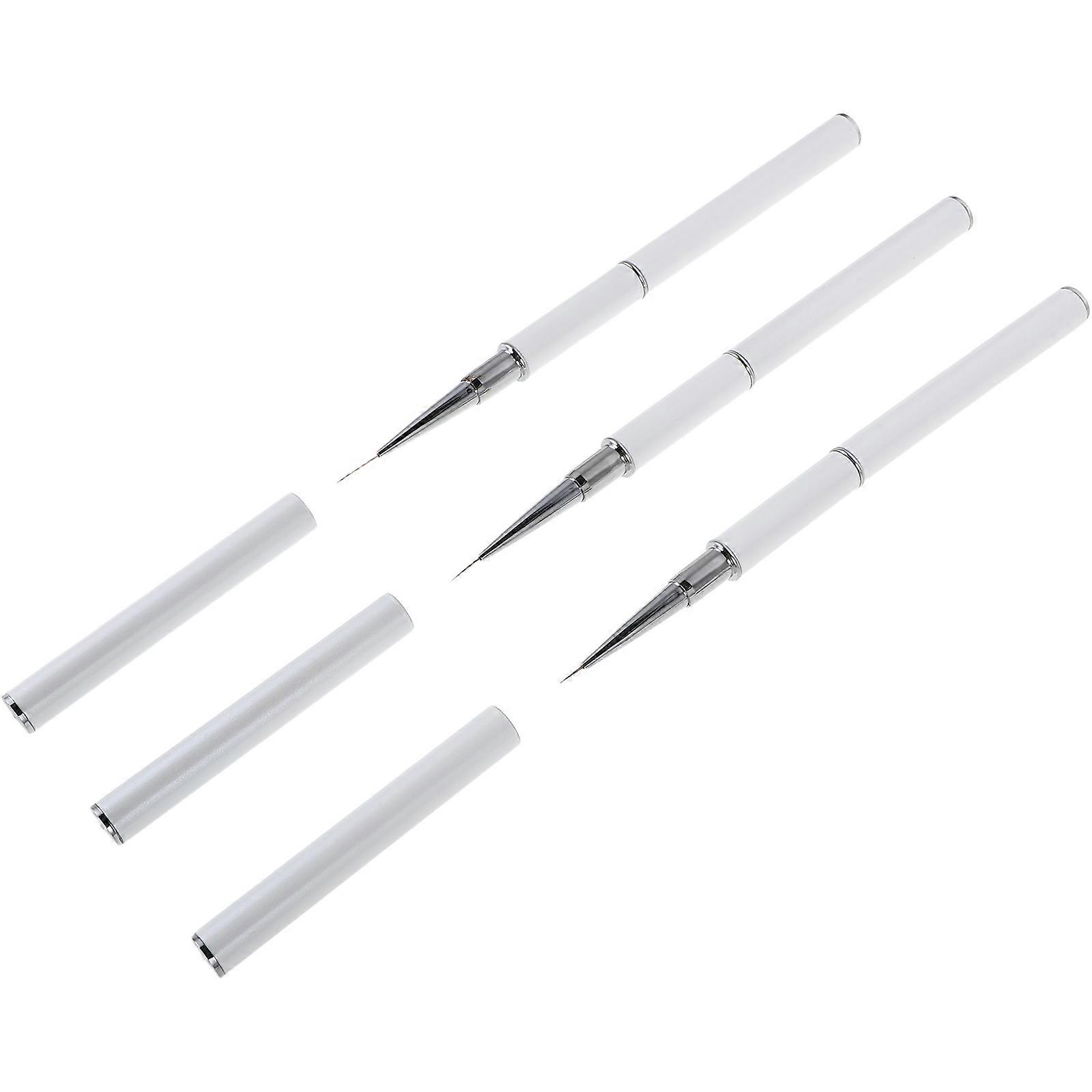 Professional Manicure Nail Art Tools 12Pcs Double-Ended Brushes For Personal Hobby Or Salon Use With Simple Design