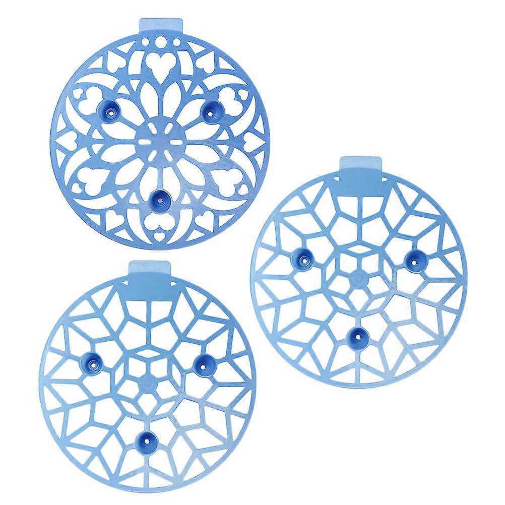 Plastic Melon Support Stand Multi Function Garden Watermelon Stand Prevent Rotting Hollow Design for Air Circulation 20X20X3 8CM Blue Color 3Pcs