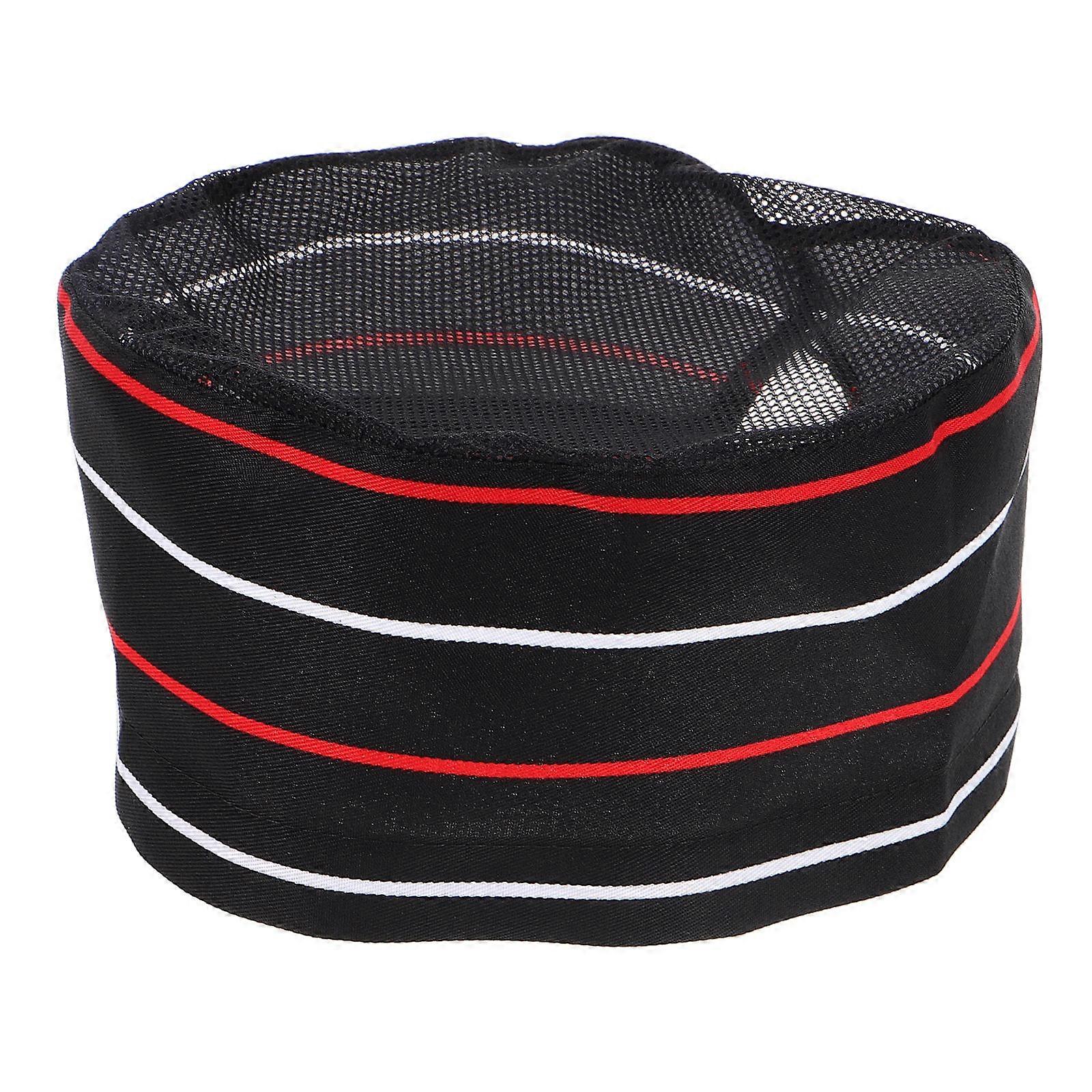 Black Chef Hat for Men and Women Designed for Kitchen Use