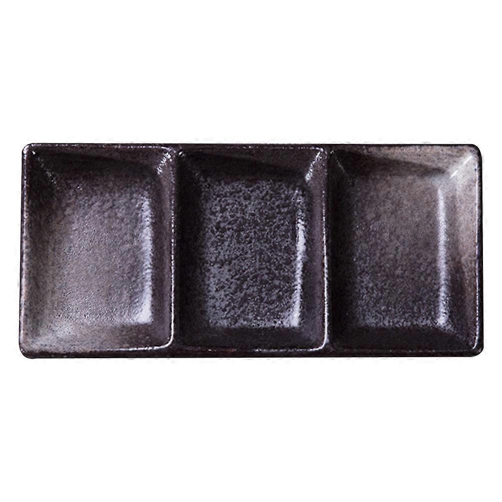 Sauce Dish Condiment Bowls Ceramic Small Bowl Home Use Retro Design 7.1×3.3×0.9in For Presenting Cakes And Fruits 1Pack