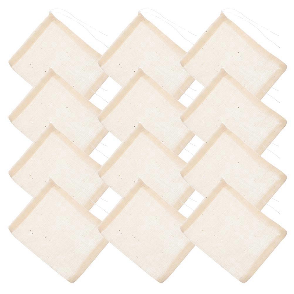 Reusable Tea Filter Bags 100Pcs Cotton Strainers For Straining Liquids Coffee And Bone Broth Kitchen Essentials
