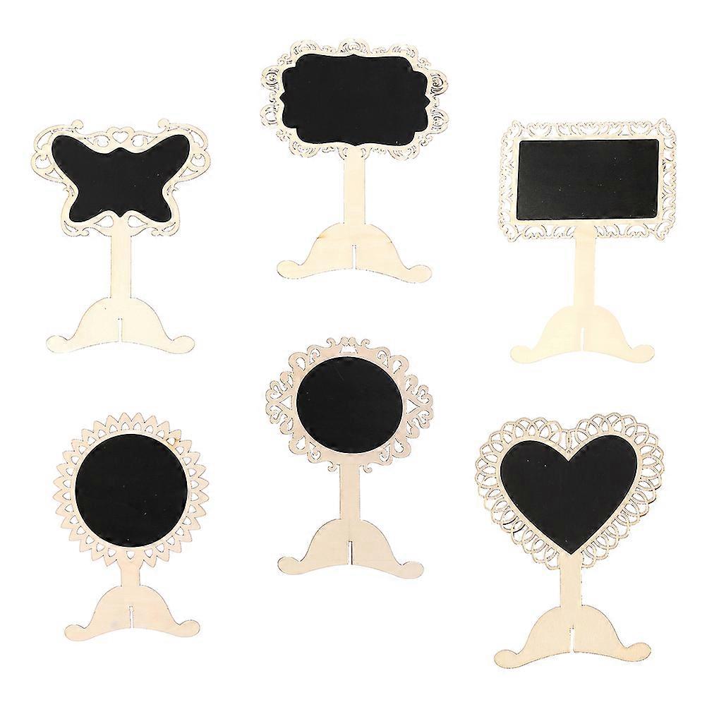 Small Chalk Boards Cypress Wood Writing Messaging Families 6Set