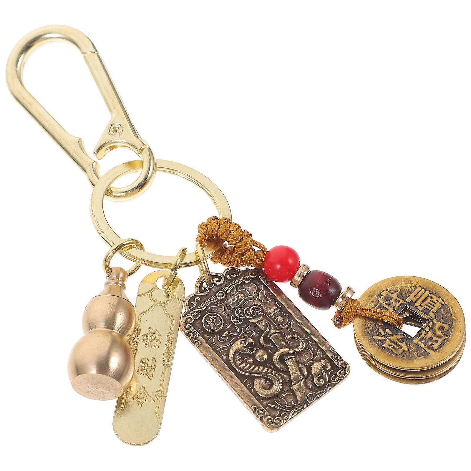 Wealth Keychains Copper Multi Versatile Use for Decor Key Pendant for Men Accessory