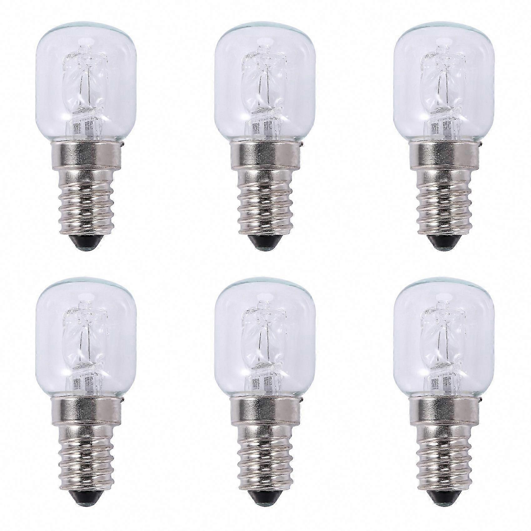6X E14 500C High Temp Halogen Oven Bulb 25W 250V Quartz Bubble Light