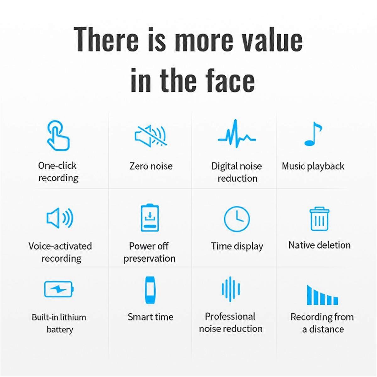 Mini Voice Recorder Usb Flash Drive Recorder MP3 Player 16G