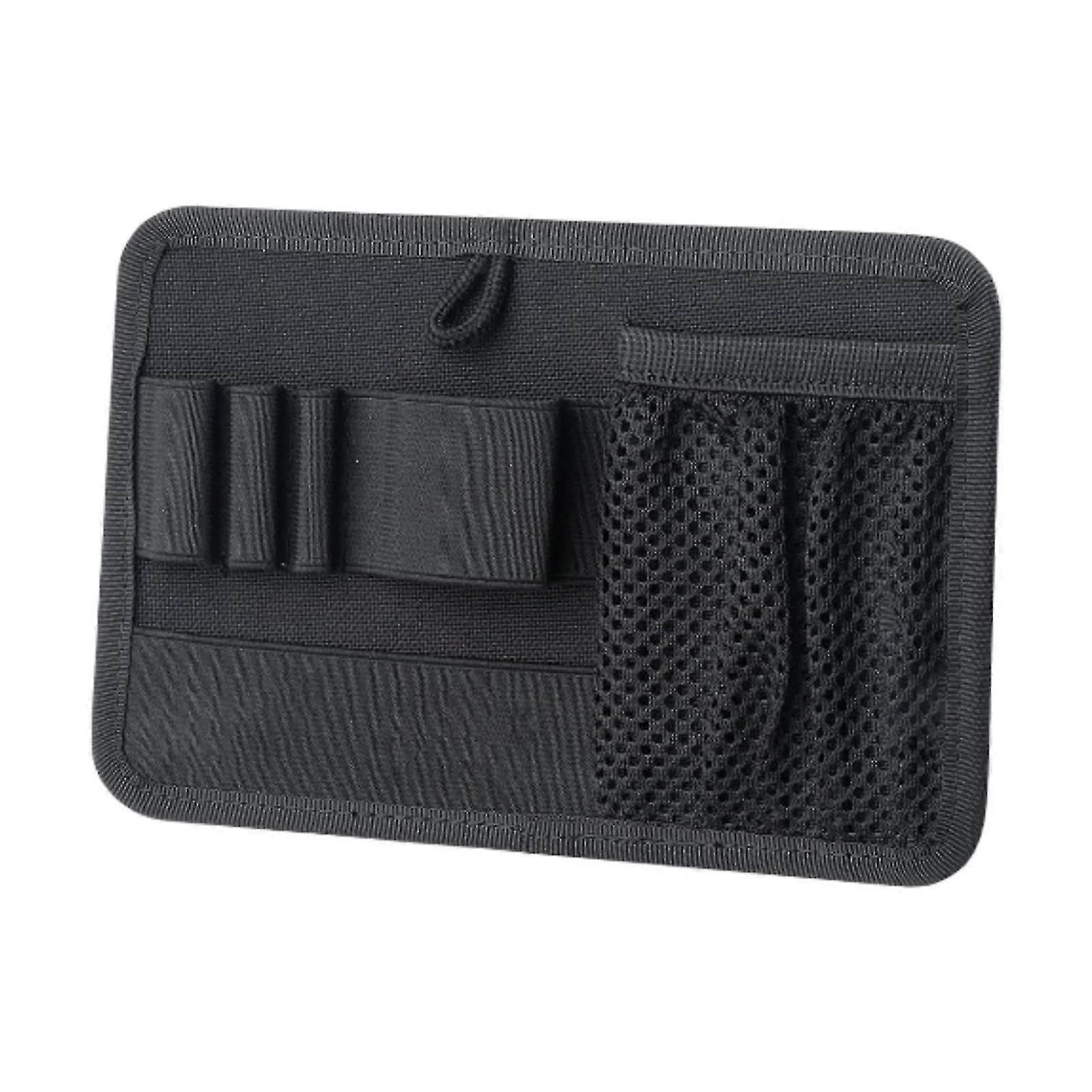 EDC Tool Organizer Panel, Multipurpose Large Capacity Backpack Expansion For Pens And Flashlights, Black