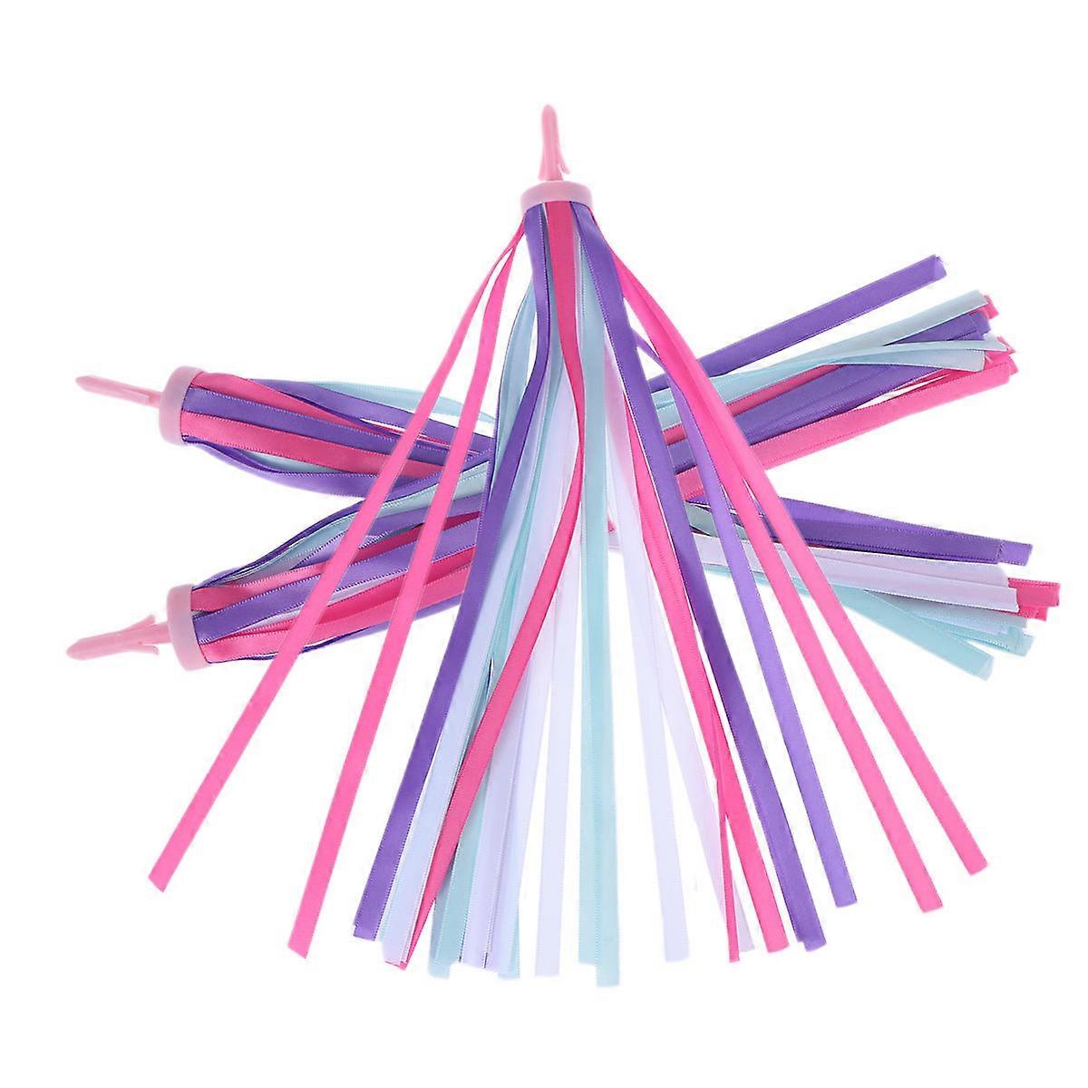 Children's Handlebar Streamers for Bikes Two Pair Purple Tassels