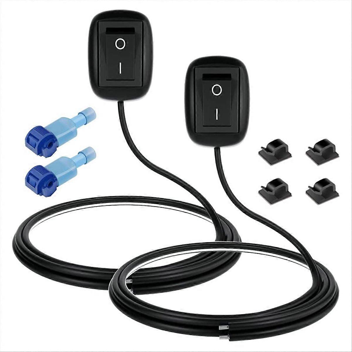 2pcs SPST Water Drop Shape Paste Type Button Switch 12V-220V/10A, Off/on Switch for Fog Driving Ligh