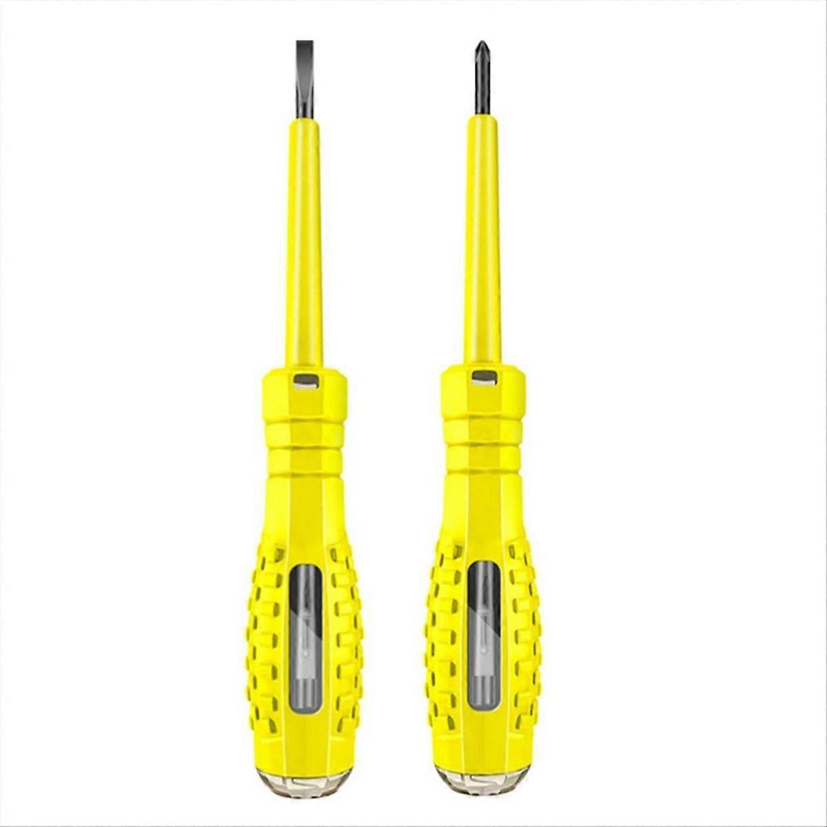 High Torque Strong Magnetic Screwdriver Electricity Detector,Yellow