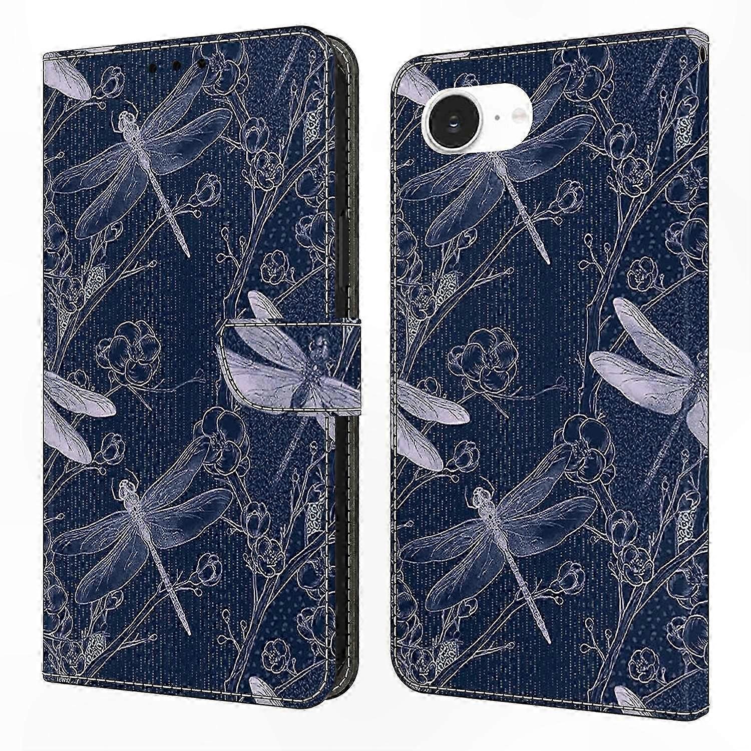 Pattern Printed PU Leather Wallet Case with Flip Stand for 16e Phone Cover