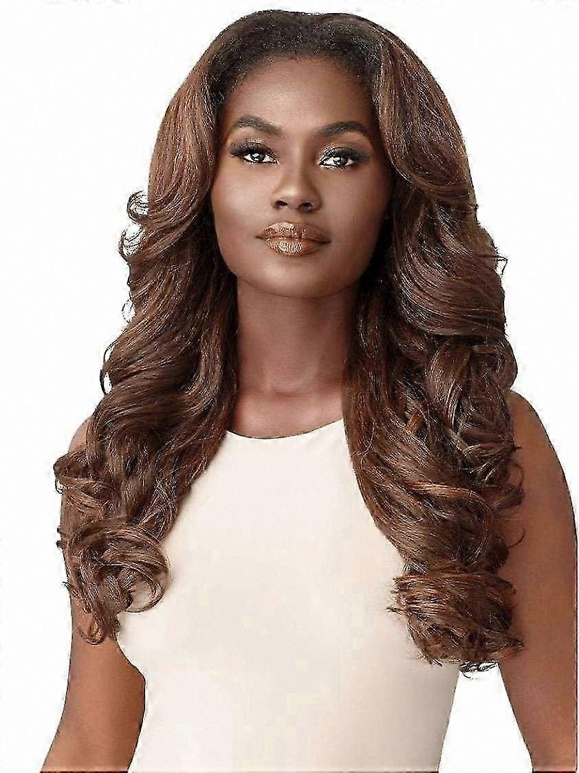 Synthetic Quick Weave Half Wig NEESHA H304 in DR2 Honey Brown