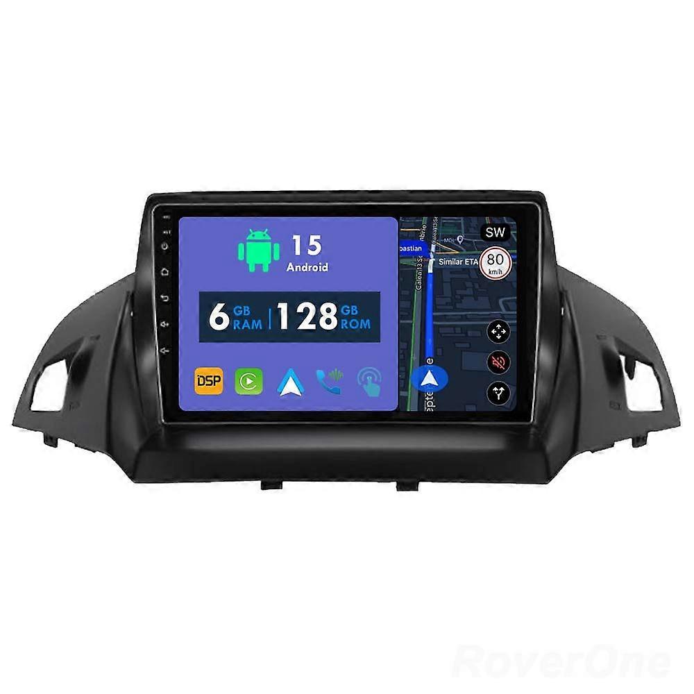 Car Radio 6G+128G CarPlay GPS Navigation Head Unit for Ford Kuga 2 Escape 3 2012 - 2019 Android Auto Bluetooth Stereo Touch Screen