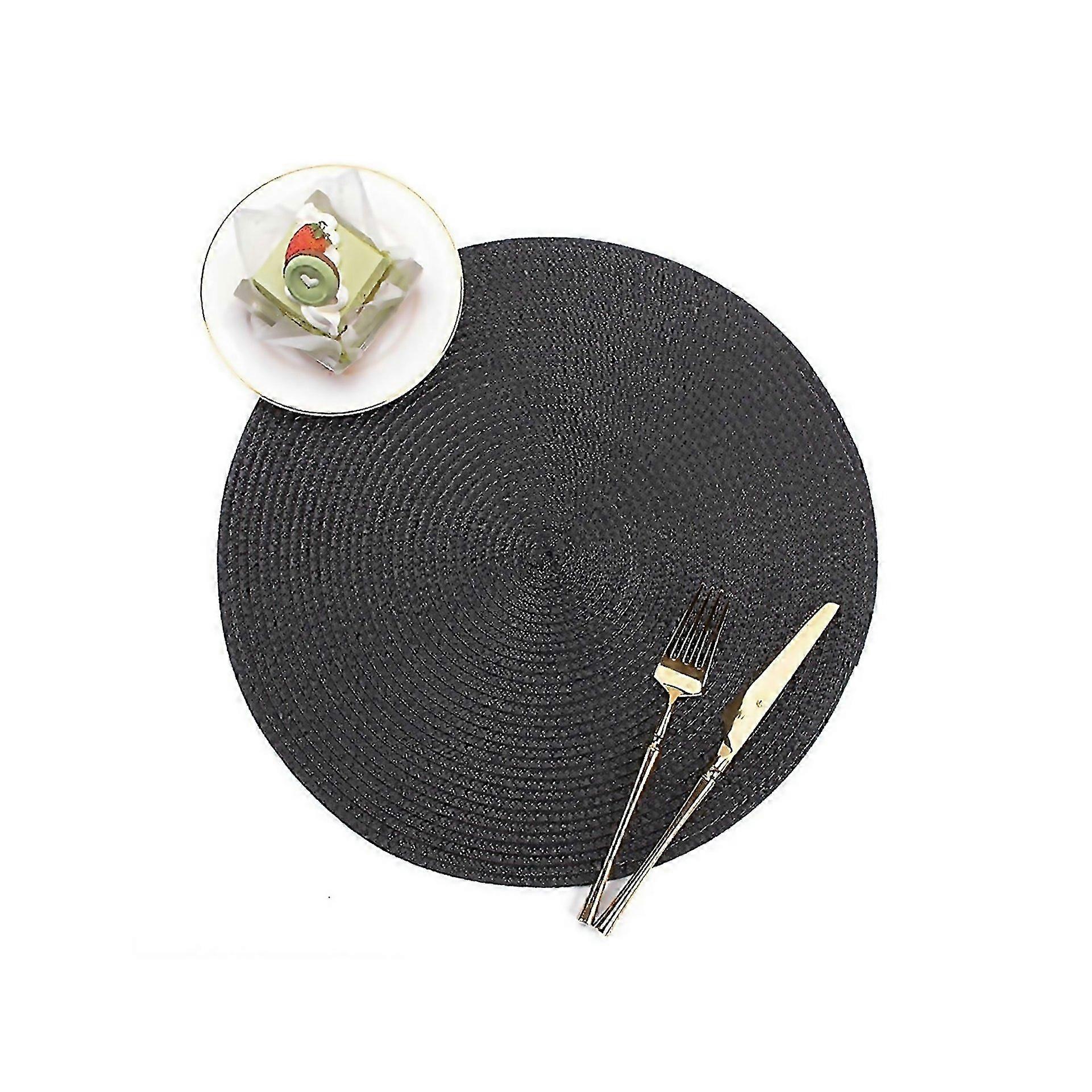 For Jikaix Table Placemat Solid Color Heat Insulation Placemat Wearresistant Dining Table Mat For Ho