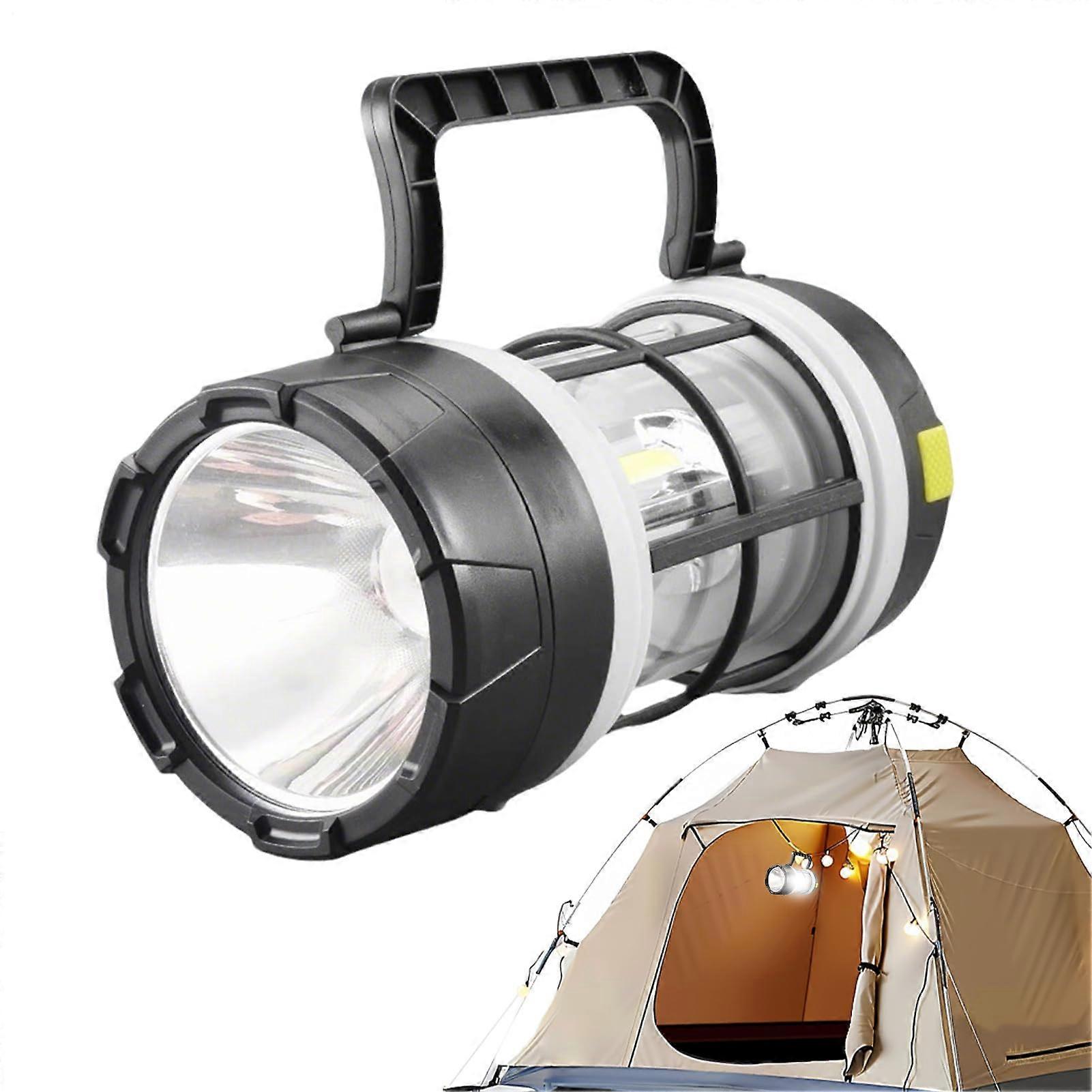 Camping Flashlight LED Rechargeable Lantern 5 Modes USB Charging Ultra Brightness For Disaster SOS Outage