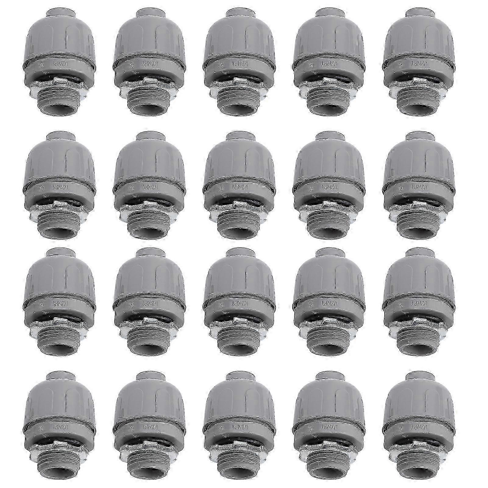 20PCS Liquid Tight Connector 3/4 Inch NPT Non Metallic Flexible Electrical Conduit