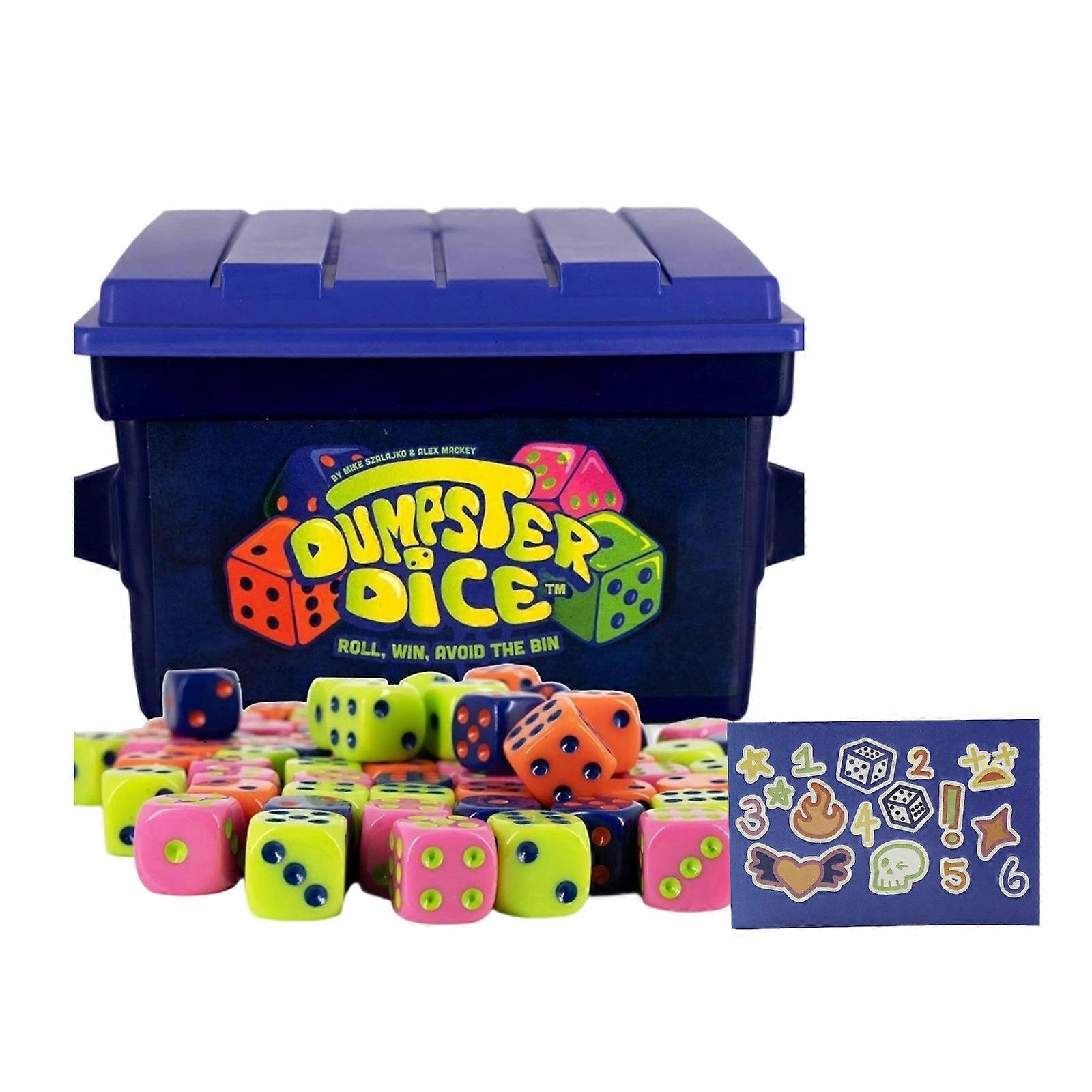 Strategy Party Dices Game For 2-4 Players With Colorful Dices Strategy Game Entertainment Game for Family Member Gathering Multicolor