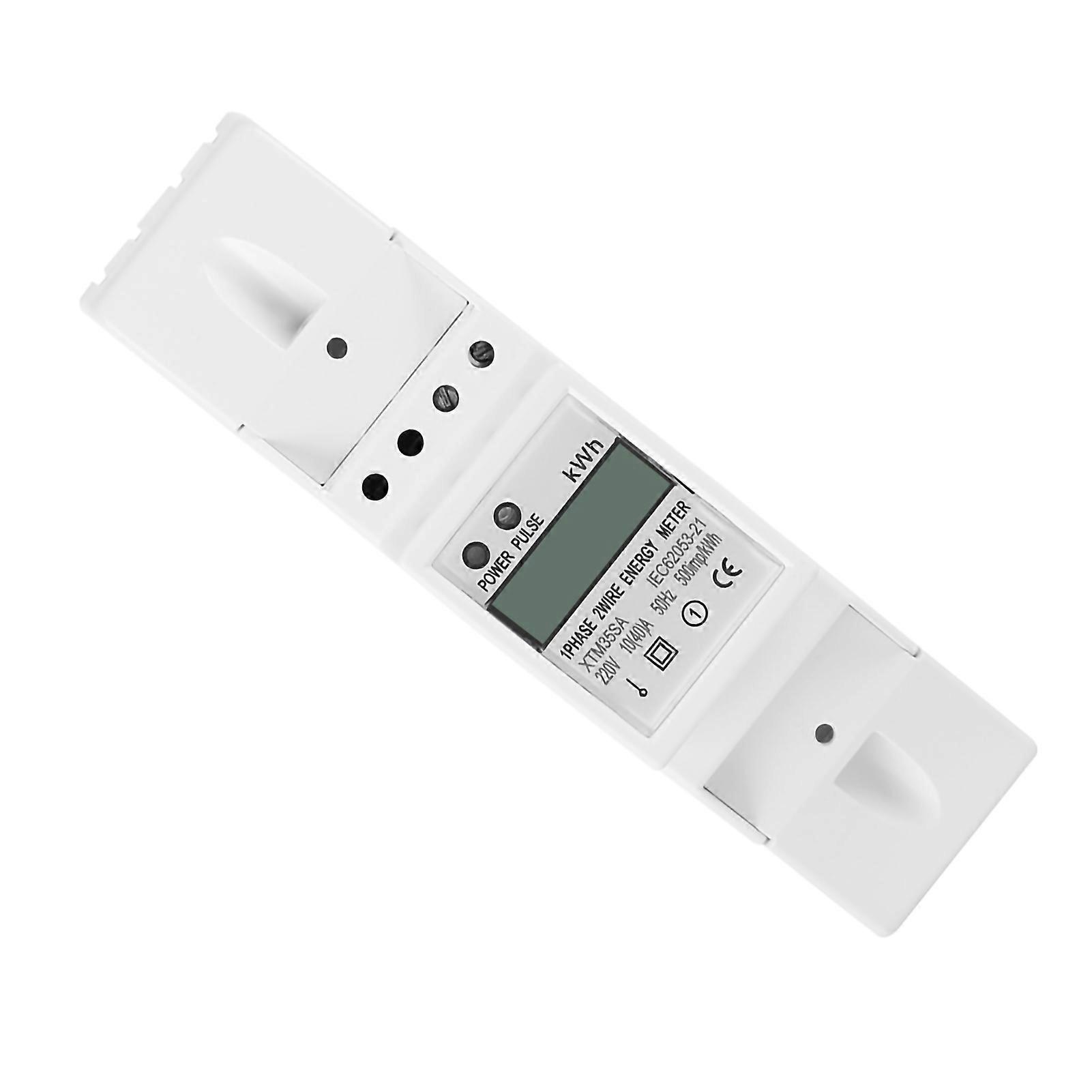 Digital LCD Single phase Din Rail Electric Meter 10-40A Electronic KWh Meter