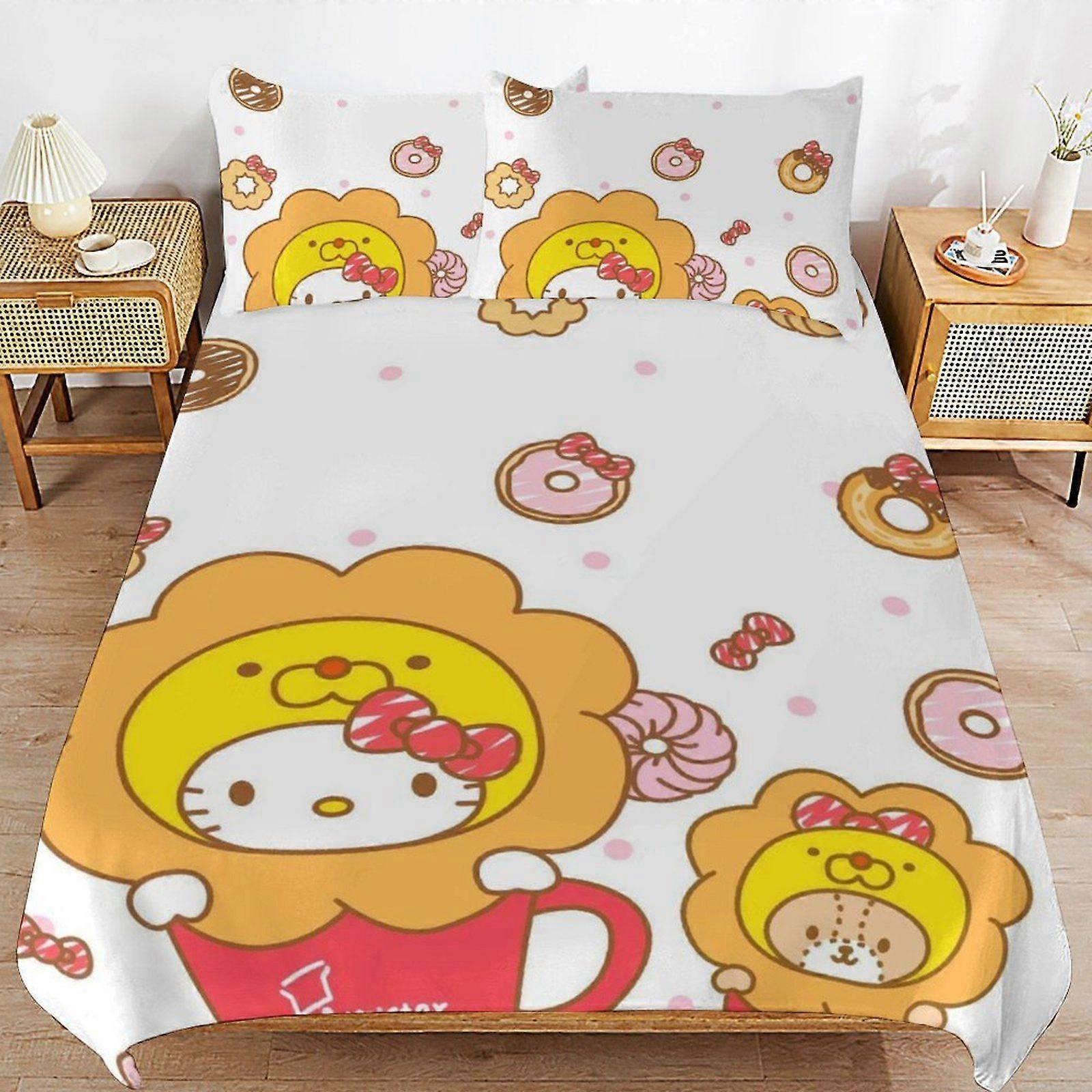 W150 Sanrio Soft Layer Durable Stitch Practical Fit Thread Finish Duvet Cover Sets with Easy Maintenance M150