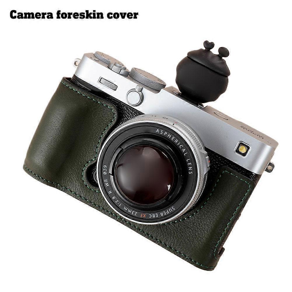 Fujifilm X-E5 Leather Half Case Top Grain Protective Cover with Precise Cutouts in Multiple Colors