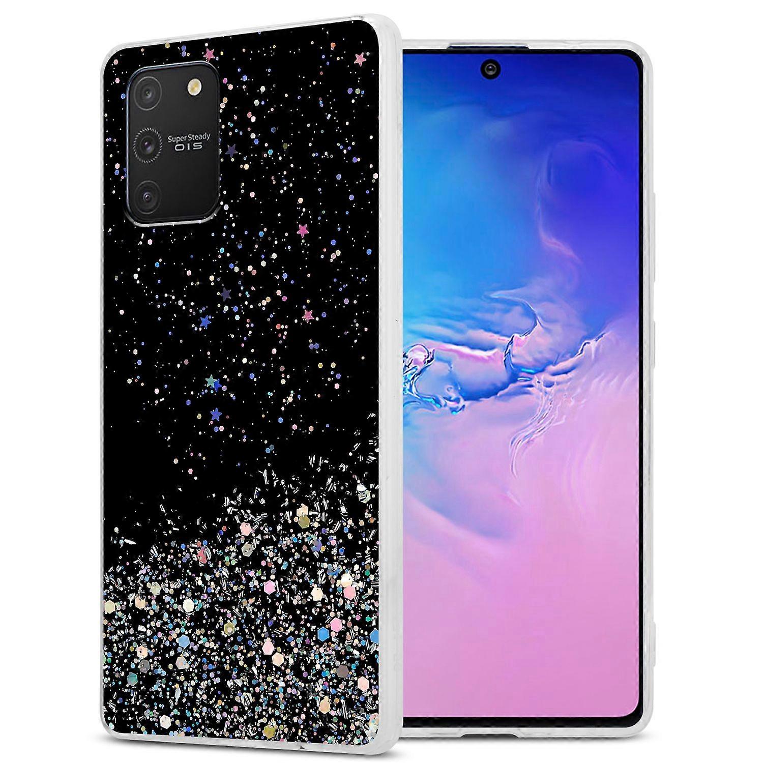Θήκη Samsung Galaxy A91 / S10 LITE / M80s Προστατευτική Θήκη TPU - Διάφανη με Glitter