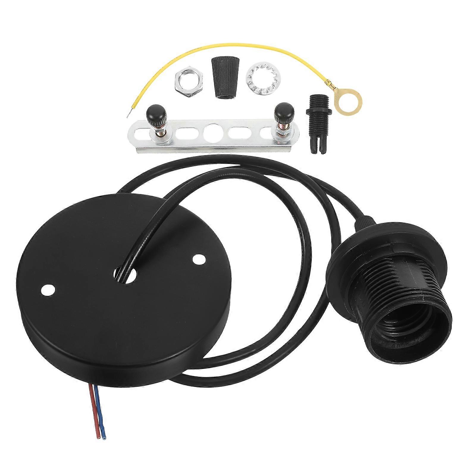 Ceiling Light Kits for Lighting Use 1Set Pendant Light Socket Cord Black