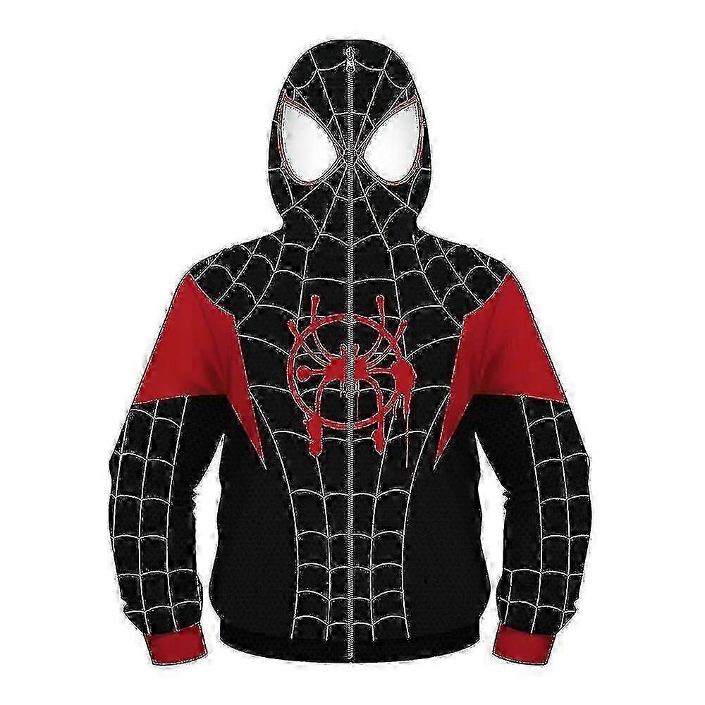 Kids Boy Spider-man Hoodies Hooded Zip Coat Jacket Top Outwear Fans Gift