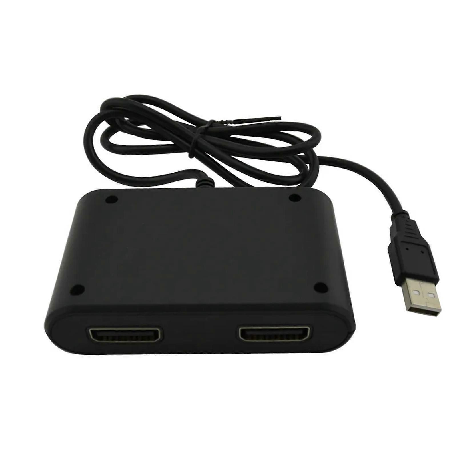 Game Controller Adapter Controller Adapter Converter for PC Double Port Gamepad Converter Multicolor