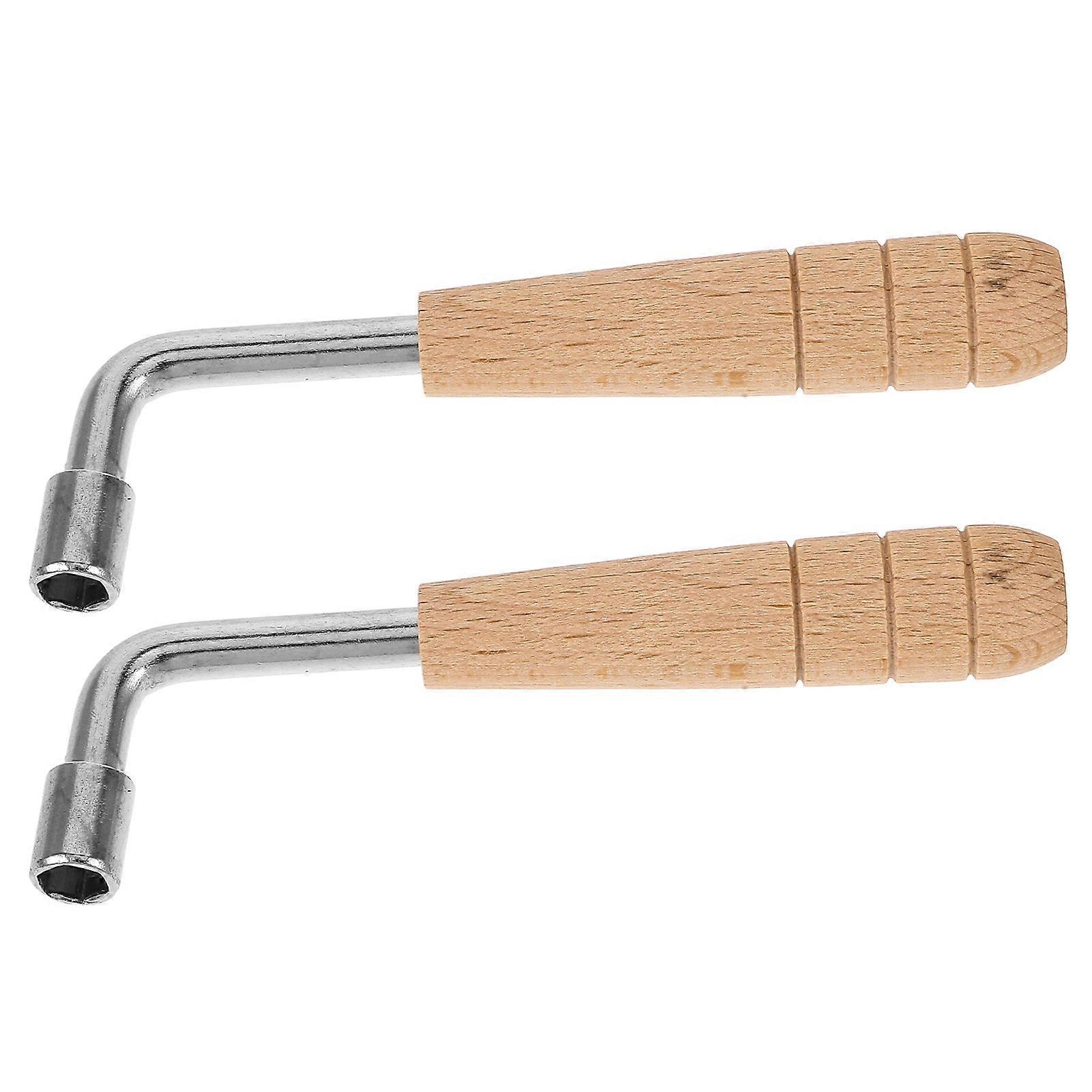 2Pcs Harp Tuning Wrench for Precision Tuning of Auto and Instruments
