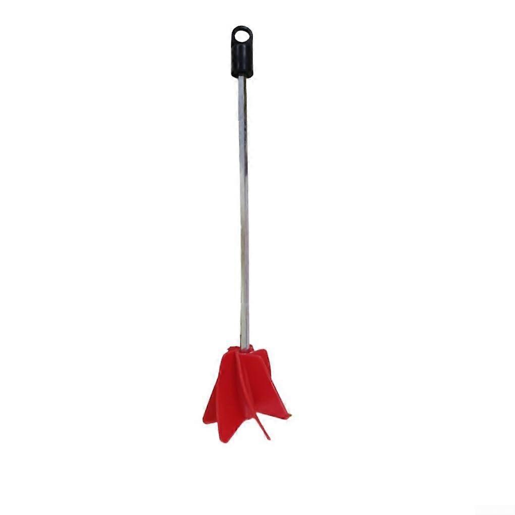 Epoxy Resin and Latex Mixer Drill Bit 300mm with 65mm Paddle, 1/4in Shank, Red Silver 1pc