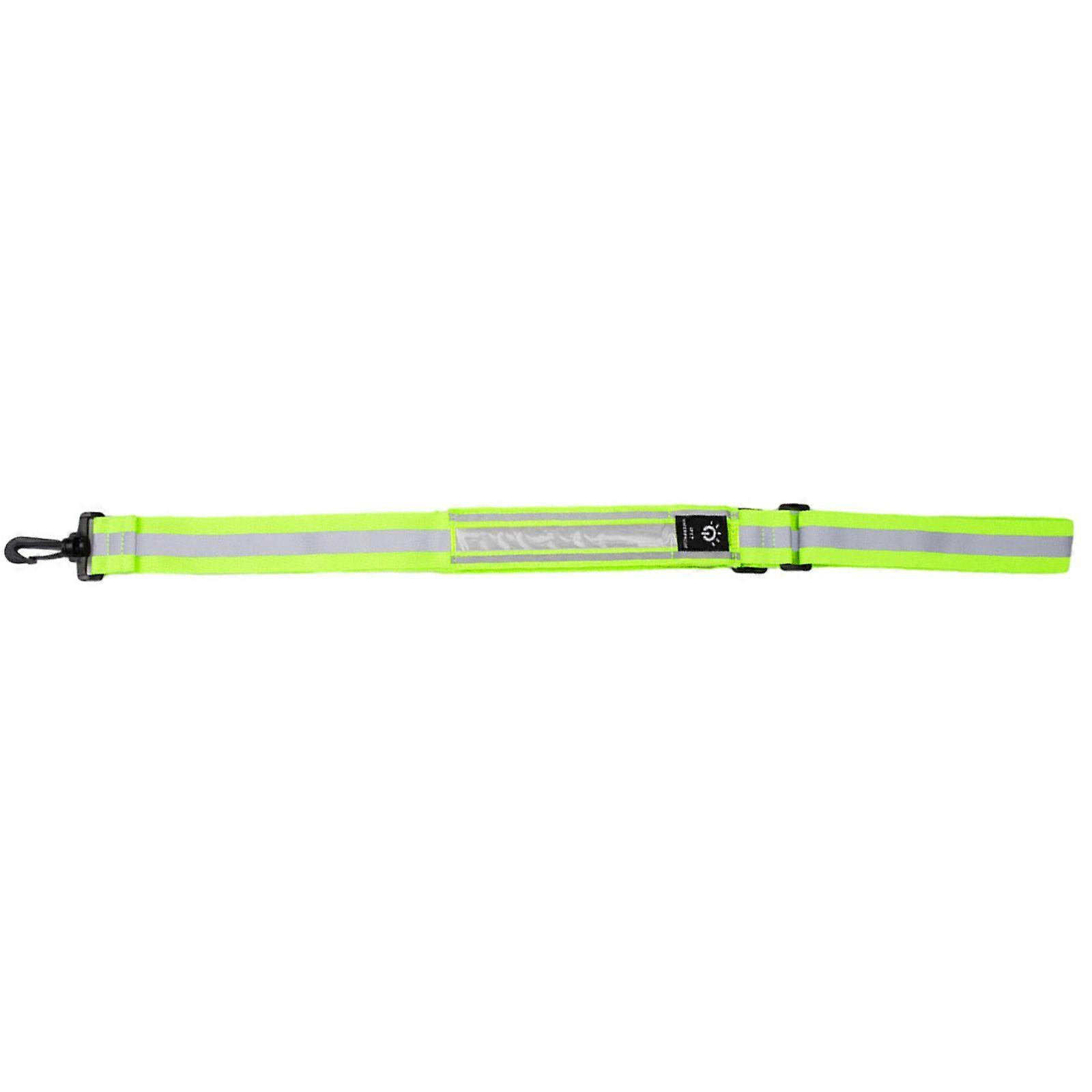 Cinto Refletivo LED Faixa Comprimento Ajustável LED Light Up Running Belt para Jogging Running Cycling Walking Motorcycle Amarelo