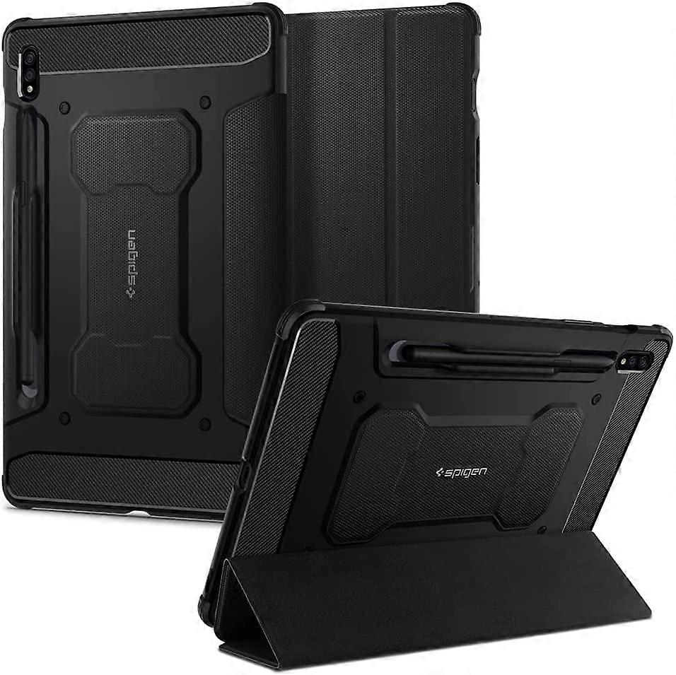 ged Armor Pro Designed for Galaxy Tab S8 Case (2022) / Galaxy Tab S7 Case (2020) with S Pen Holder - Black