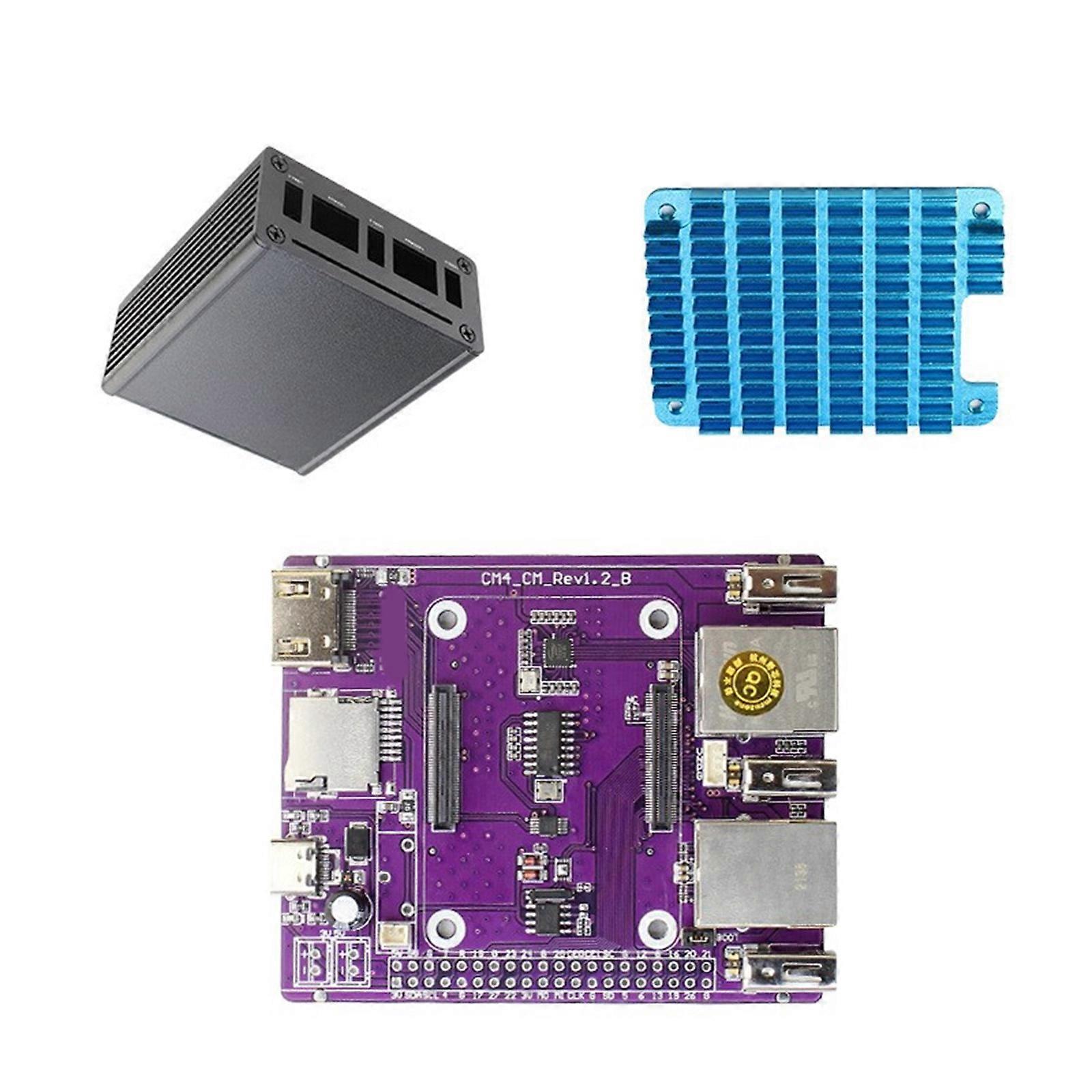 CM4 Expansion Board For RPi Compute Module 4 Mini Expansion Board Compute Module Board Gigabits Ethernet Board Multicolor