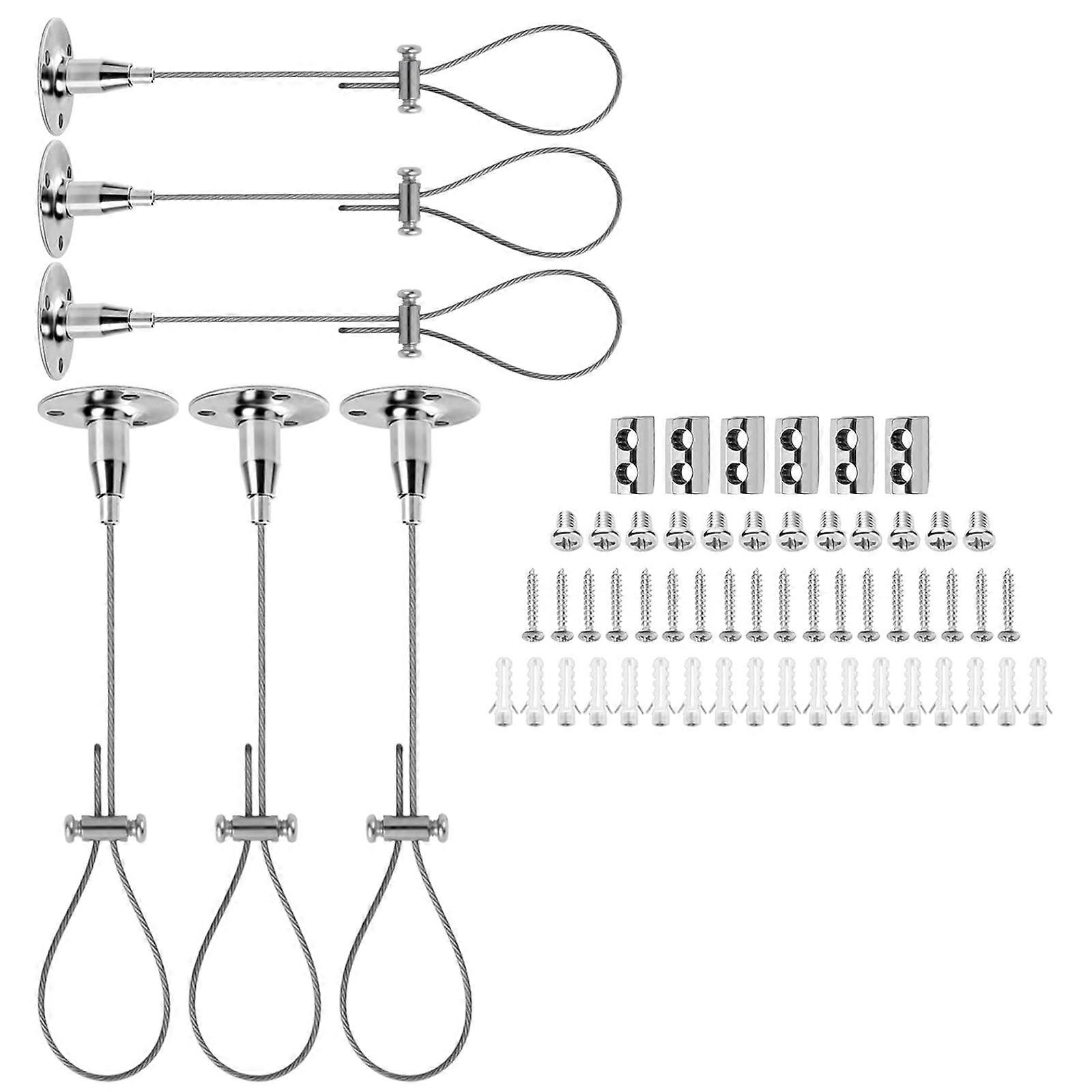 Set Of 6 Rustproof Steel Shower Rod Brackets Adjustable Ceiling Mount Support Up To 66LB Load Capacity Simeple Installs Multicolor