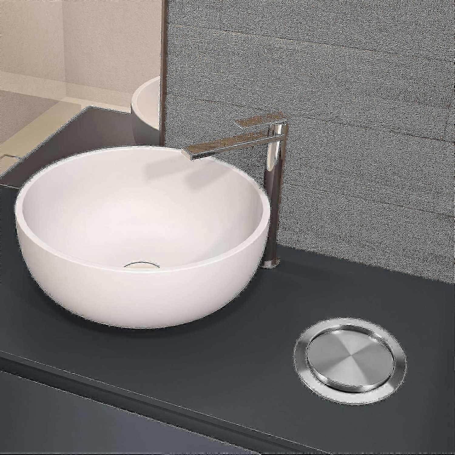 e Stainless Steel Garbage Flap Lid Trash Bin Cover Flush Built-in Balance Swing Flap Garbage Lid For