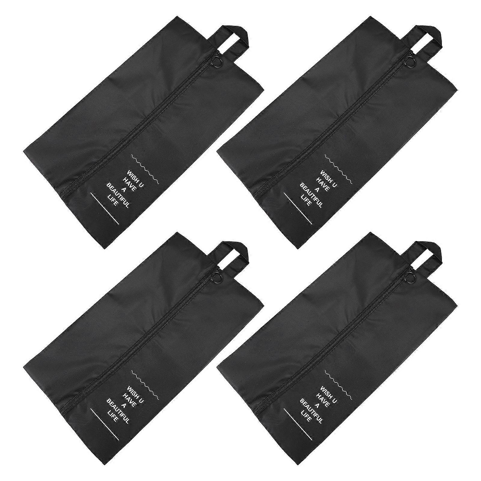 Polyester Waterproof Shoe Bags for Travel Storage Use 4Pcs Set