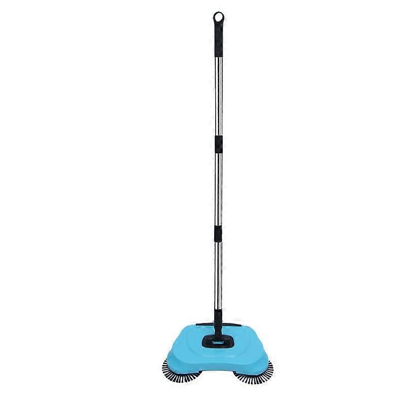 Hand Push Broom, Multifunctional Cleaning Tool Sweep Mop, Long Handle Push Broom with Auto Spiral Deep Clean System