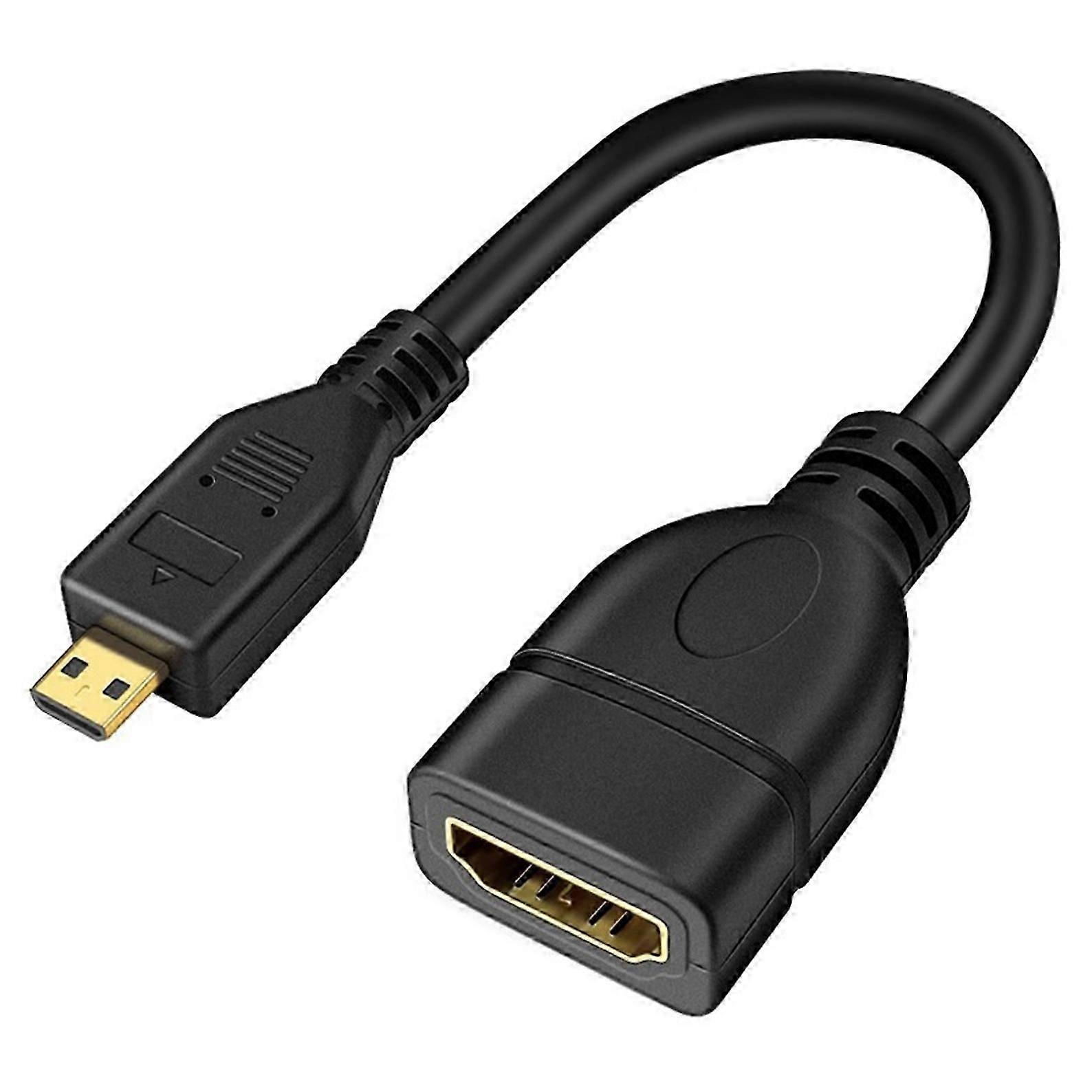 MicroHDMI to Female Adapter 4K Resolution for Smartphones Tablets and Cameras Portable Edition 1128