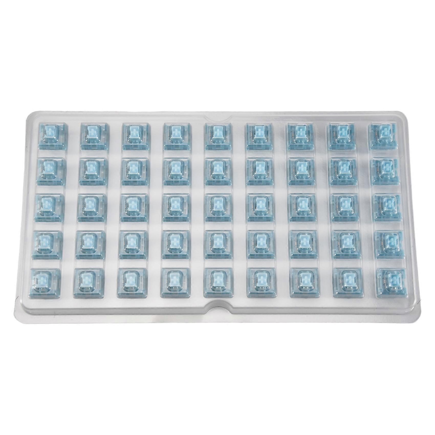 45Pcs V3 Pro Cream Blue Switch 5 Pin 45gf Tactile Switch with Dustproof Stem Compatible with MX Mechanical Keyboard