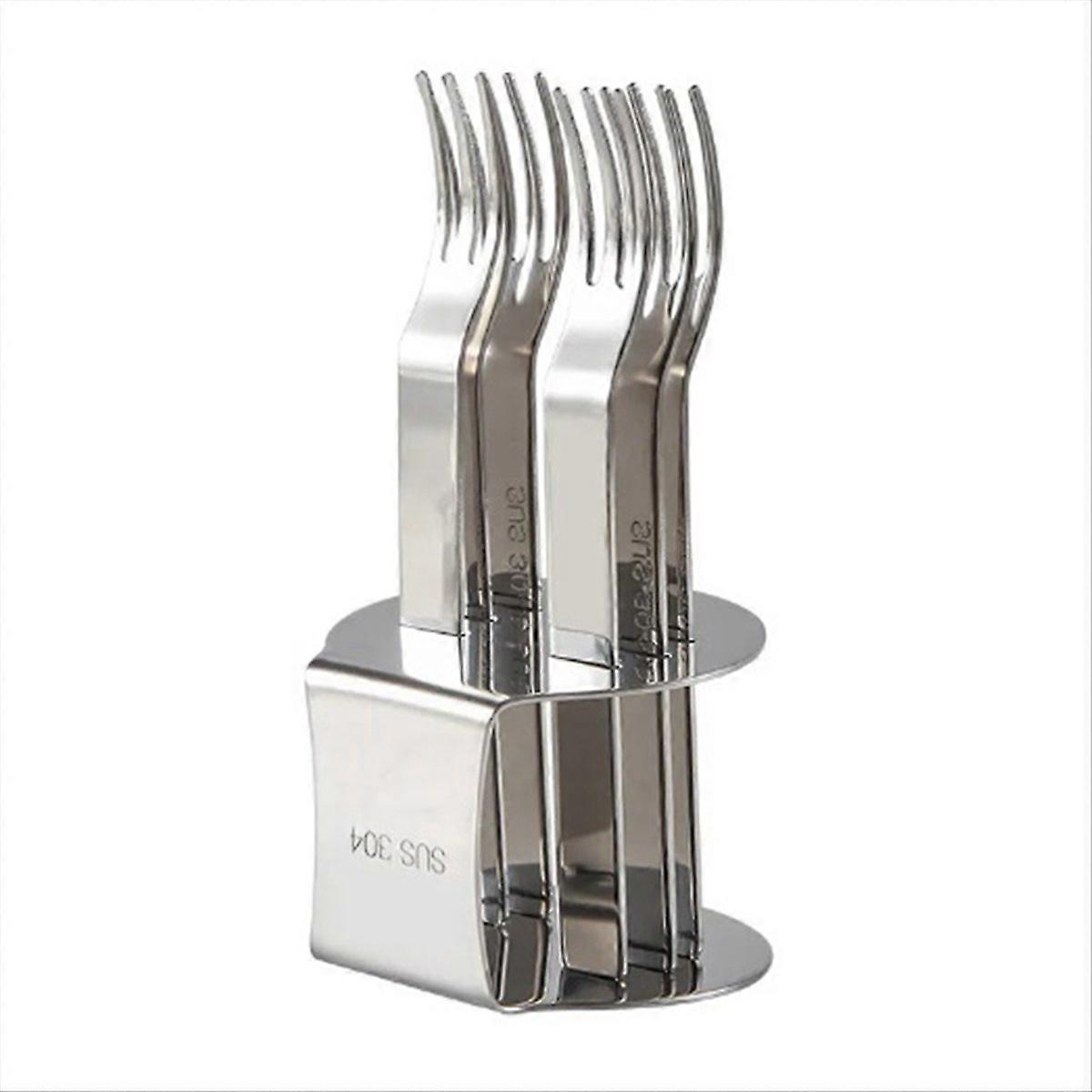 A Fruit Fork with Stand Coffee Tea Fork Set Cake Dessert Mini Fork
