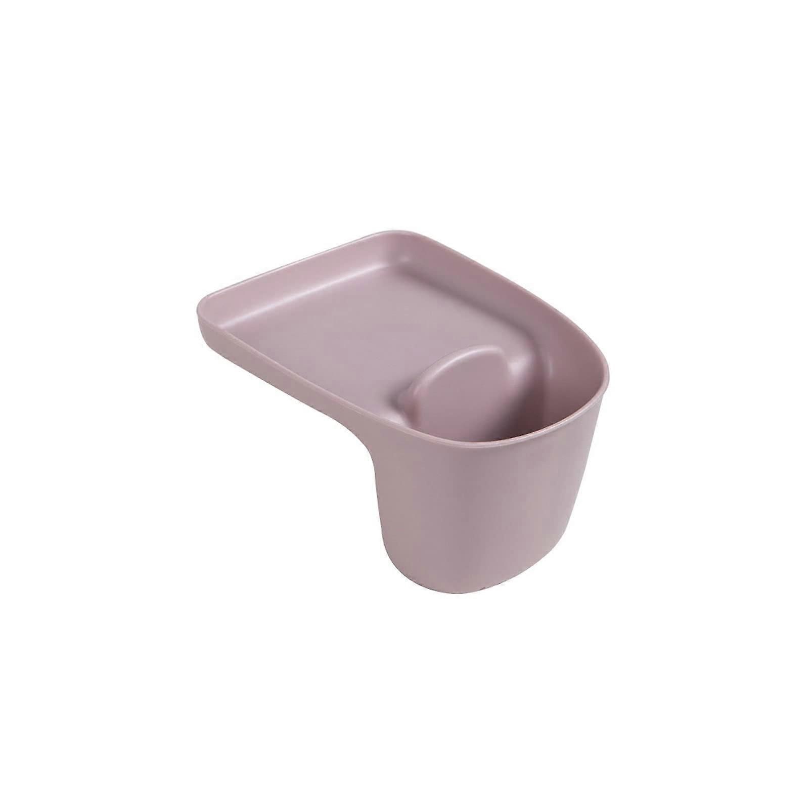 Flatware Organizer with Drainage and Suction Base, Sink Utensil Holder Dish Rack Pink Kitchen Storage