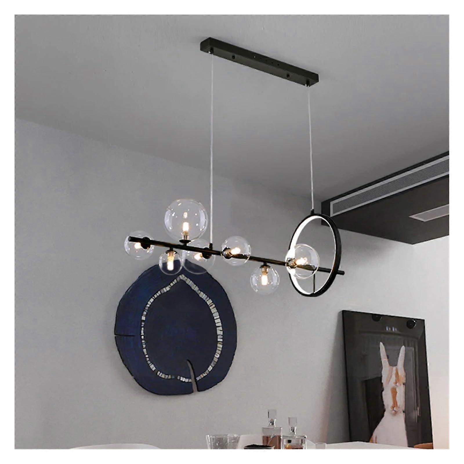 Modern LED Ceiling Light Fixture with Adjustable Height, Energy Saving for Dining Room and Kitchen