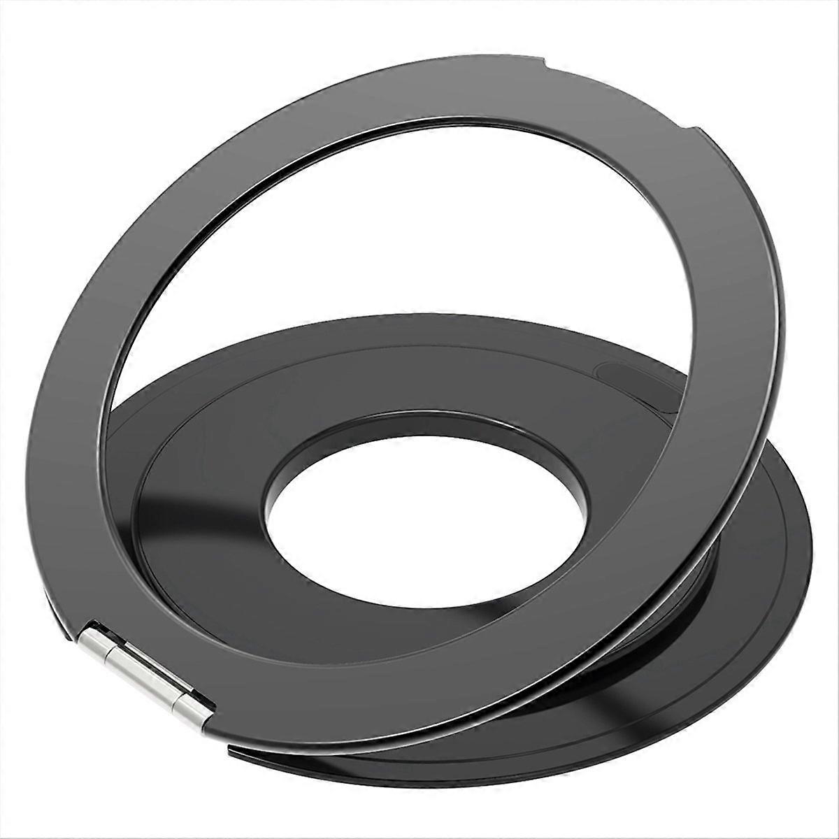 Self-Adhesive Magnetic Tablet Stands Rotatable Holder Black