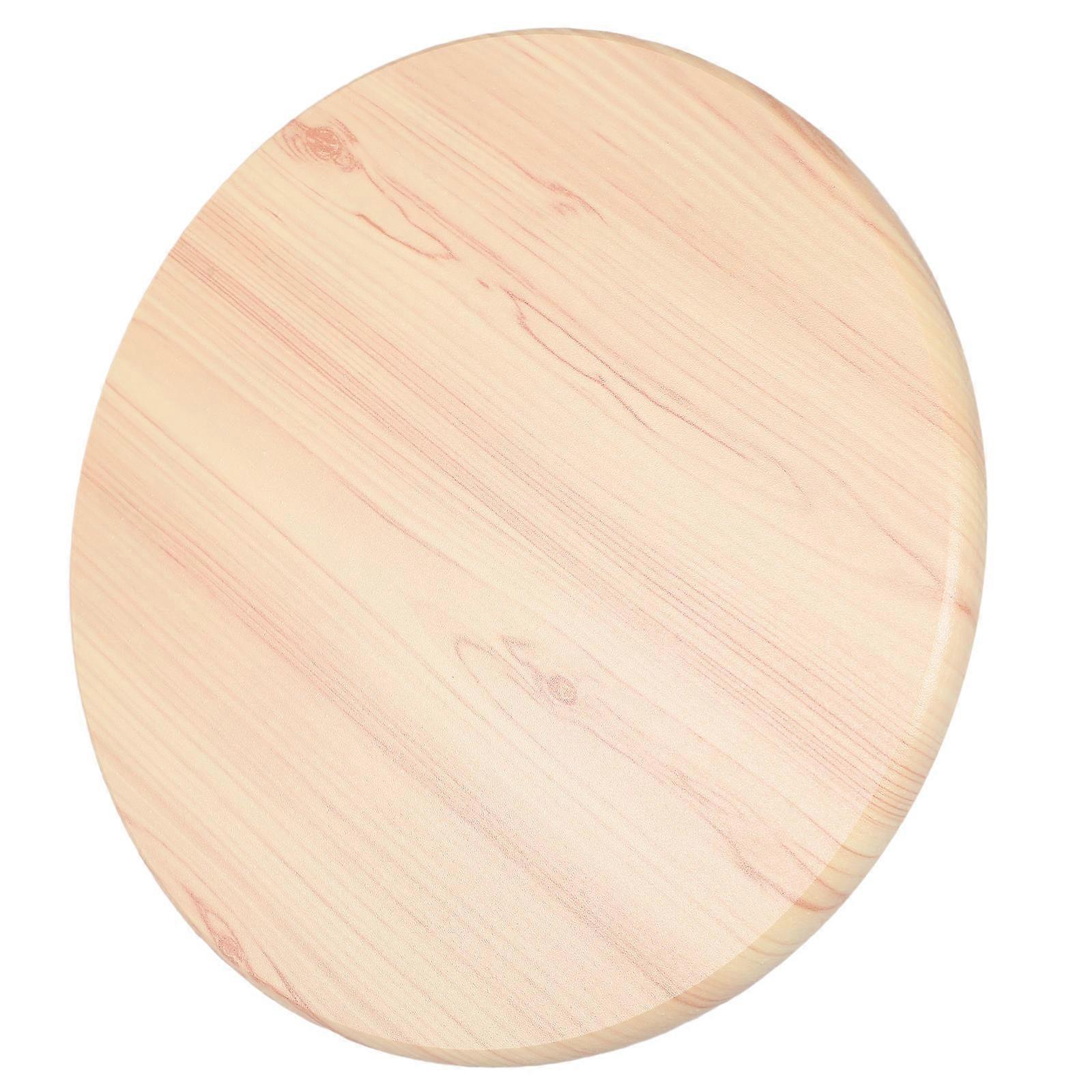 Wooden Round Stool Seat Replacement for Stool Use Light Yellow