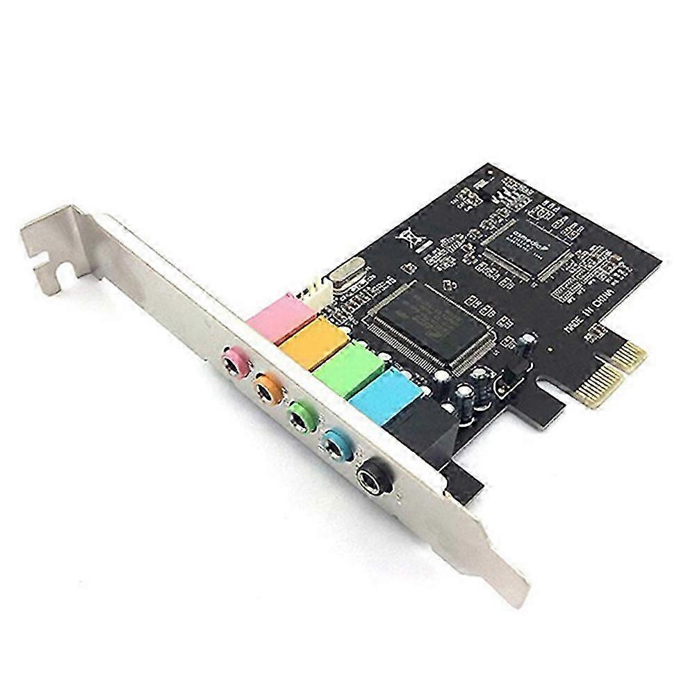5.1 Internal Sound Card for Windows 10 with Low Profile Bracket, 3D Stereo PCI-E, CMI8738 Chip 32/6-mc