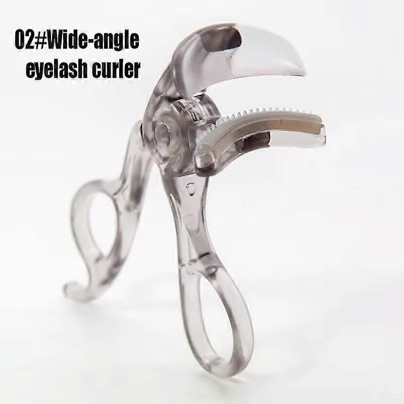 Dual-Type Eyelash Curler with Comb �C Wide & Partial Clip Options, Waterproof, Long-Lasting, Natural Curl, Unisex Certified