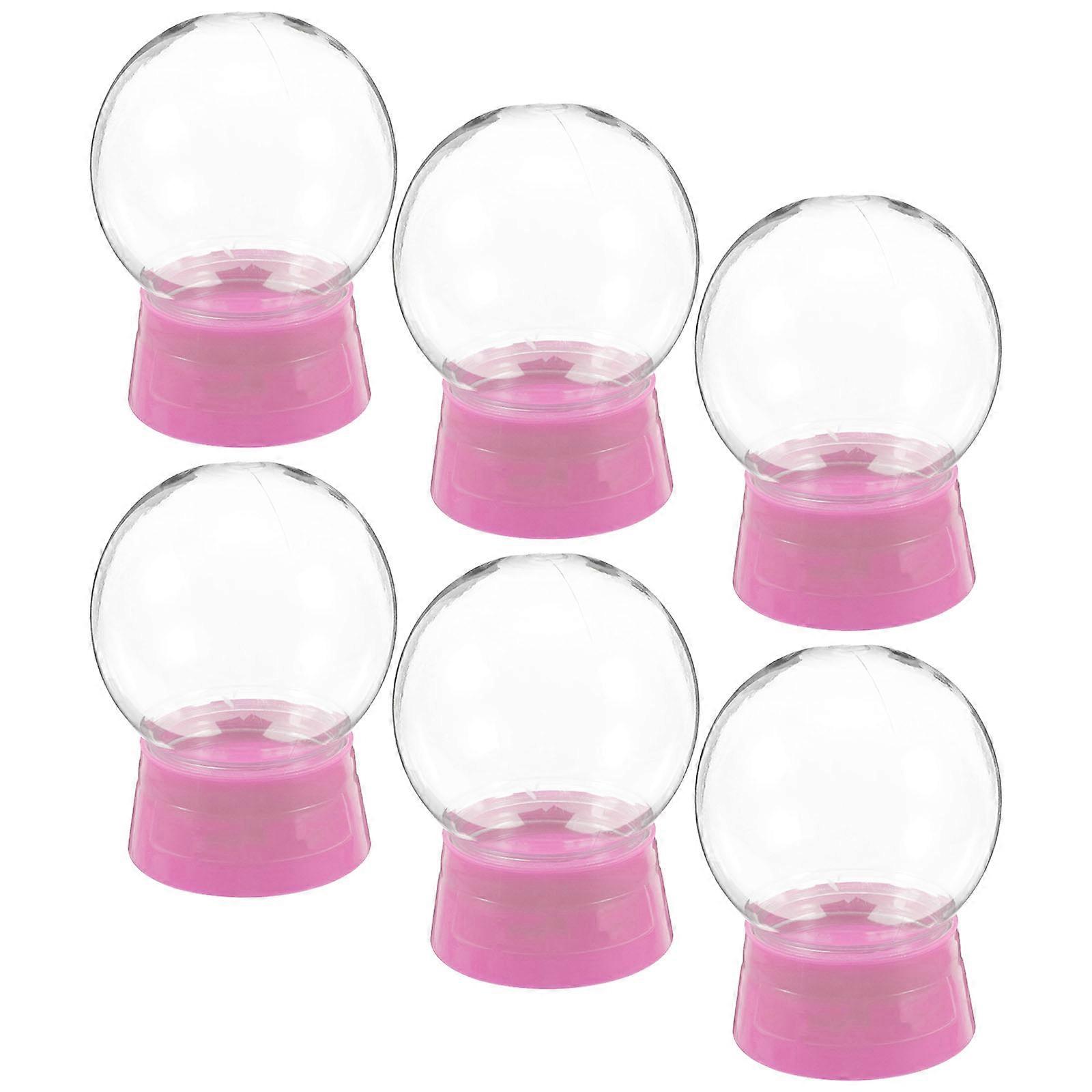 Snow Globe DIY Plastic Snow Globes for Decor 6Pcs Globes