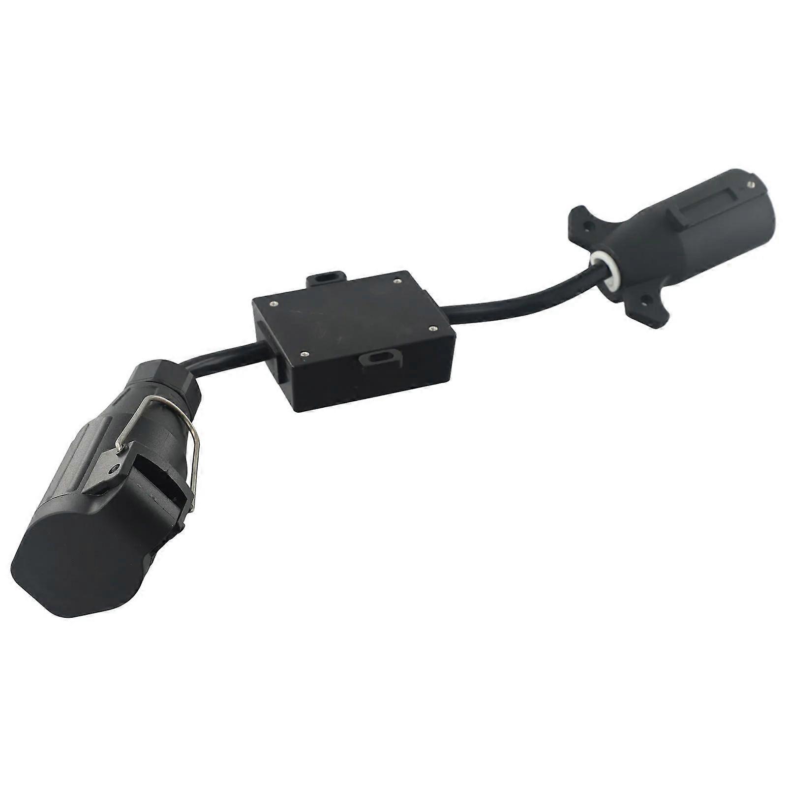 7 Pin to 13 Pin Adapter Converter Weather Resistant for Safe Trailer & Vehicle Connection Ensuring Stable Light Signals Multicolor