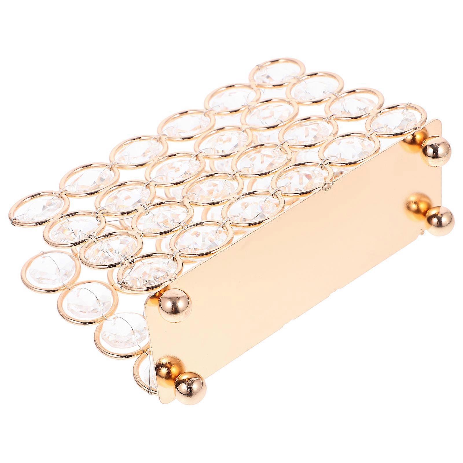 Golden Napkin Holder for Table Tissue Dispenser Storage Use