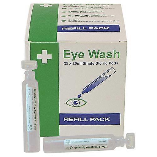 Safety First Aid E401A/25 EYEWASH PODS 20ML (PK OF 25)